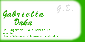 gabriella daka business card